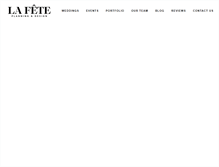 Tablet Screenshot of eventsbylafete.com